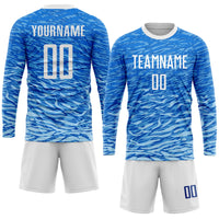 Custom Soccer Jersey - Royal White Sublimation Uniform