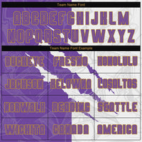 Custom Soccer Jersey - Graffiti Pattern Purple White-Old Gold Scratch Sublimation Uniform