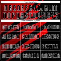 Custom Soccer Jersey - Red Black-White Sublimation Uniform