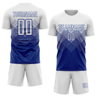 Custom Soccer Jersey - Royal White Sublimation Uniform