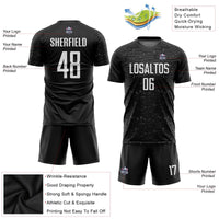Custom Soccer Jersey - Black White Sublimation Uniform