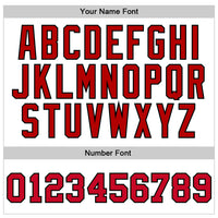 Custom Basketball Jersey - White Red-Black Authentic Throwback