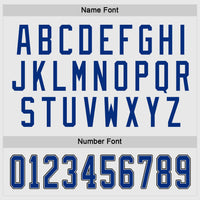 Custom Hockey Jersey - White Royal-Black