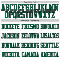 Custom Football Jersey - White Kelly Green-Black Mesh Authentic