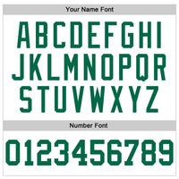 Custom Basketball Jersey - White Kelly Green Authentic Throwback