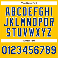 Custom Baseball Jersey - Yellow Royal-White Authentic