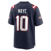 New England Patriots Drake Maye Navy Player Game Jersey