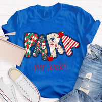Custom Name Holiday Graphic T-Shirt, Personalized Christmas Apples Shirt, Adorable Xmas Teacher Fruit Tee, Festive Christmas Apple Shirt