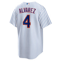 New York Mets Francisco Alvarez White Replica Player Jersey