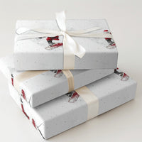 Snowboard Christmas Wrapping Paper, Snowboarding Santa Wrapping Paper, Extreme Sports Holiday Gift Wrap, Winter Sports Gift Wrapping Paper