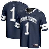 #1 Penn State Nittany Lions Lightweight Collegiate Football Fashion Jersey - Navy