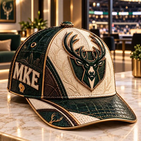 MKE Crest - Forest Green and Cream Heritage Cap - main