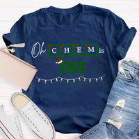 Humorous Chemistry Teacher Tee, Oh Chem Is Tree Christmas Shirt, Science Pun Christmas T-Shirt, Chemistry Christmas Shirt, Science Present
