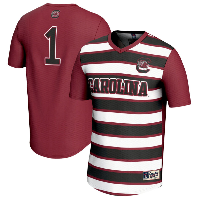 #1 South Carolina Gamecocks Lightweight Soccer Fashion Jersey - Garnet