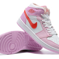 Sneakers, Red Purple Pink Colorway, Lace Up Design, Casual Gift for Sneaker Fans
