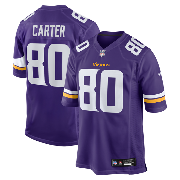Minnesota Vikings Cris Carter Purple Game Retired Player Jersey