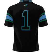 #1 Tulane Green Wave Football Jersey - Black