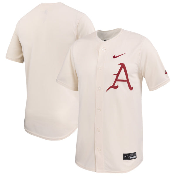 Natural Arkansas Razorbacks Limited Baseball Jersey