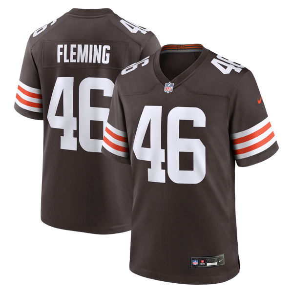 Cleveland Browns Don Fleming Brown Retired Player Jersey
