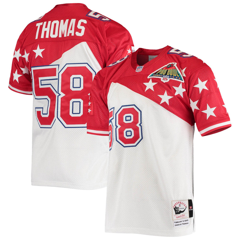 AFC Derrick Thomas White/Red 1995 Pro Bowl Authentic Jersey