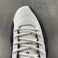 Low Top Sneakers, White Black Yellow Colorway, Lace Up Design, Casual Gift for Sneaker Fans