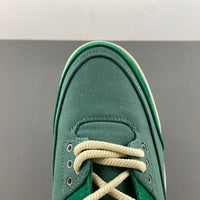 Low Top Sneakers, Green Orange Colorway, Lace Up Design, Casual Gift for Sneaker Fans