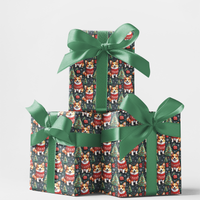 Adorable Dog Holiday Gift Wrap, Corgi Christmas Wrapping Paper, Festive Corgi Present Wrap, Winter Dog Lover Gift Wrap, Holiday Paper Roll