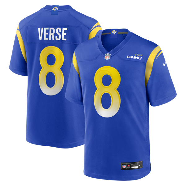 Los Angeles Rams Jared Verse Royal Player Game Jersey