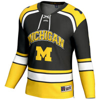 #1 Michigan Wolverines Hockey Jersey - Black