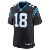 Carolina Panthers Jalen Coker Black Team Game Jersey