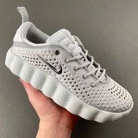 Low Top Sneakers, Gray Colorway, Lace Up Design, Casual Gift for Sneaker Fans