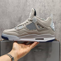 Mid Top Sneakers, Beige White Colorway, Lace Up Design, Casual Gift for Sneaker Fans