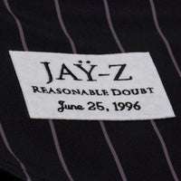 New York Yankees Jay-Z Reasonable Doubt x Black Baseball Jersey