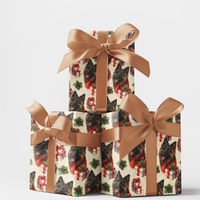 Dog Poinsettia Gift Wrap, Belgian Tervuren Christmas Wrapping Paper, Festive Dog Breed Wrapping Paper, Holiday Pet Gift Wrap for Dog Mom