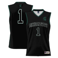 #1 Michigan State Spartans Lightweight Basketball Jersey - Black