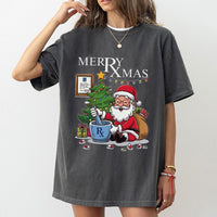 Humorous Pharmacy Tech Holiday Shirt, Pharmacist Christmas T-Shirt, Medical Staff Christmas Graphic Tee, Pharmacy Crew Festive Xmas Shirt