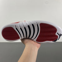 Low Top Sneakers, White Red Colorway, Leather Footwear, Lace Up Design, Casual Gift for Sneaker Fans