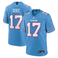 Tennessee Titans Chimere Dike Light Blue Team Game Jersey