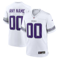 Minnesota Vikings White Alternate Custom Game Jersey