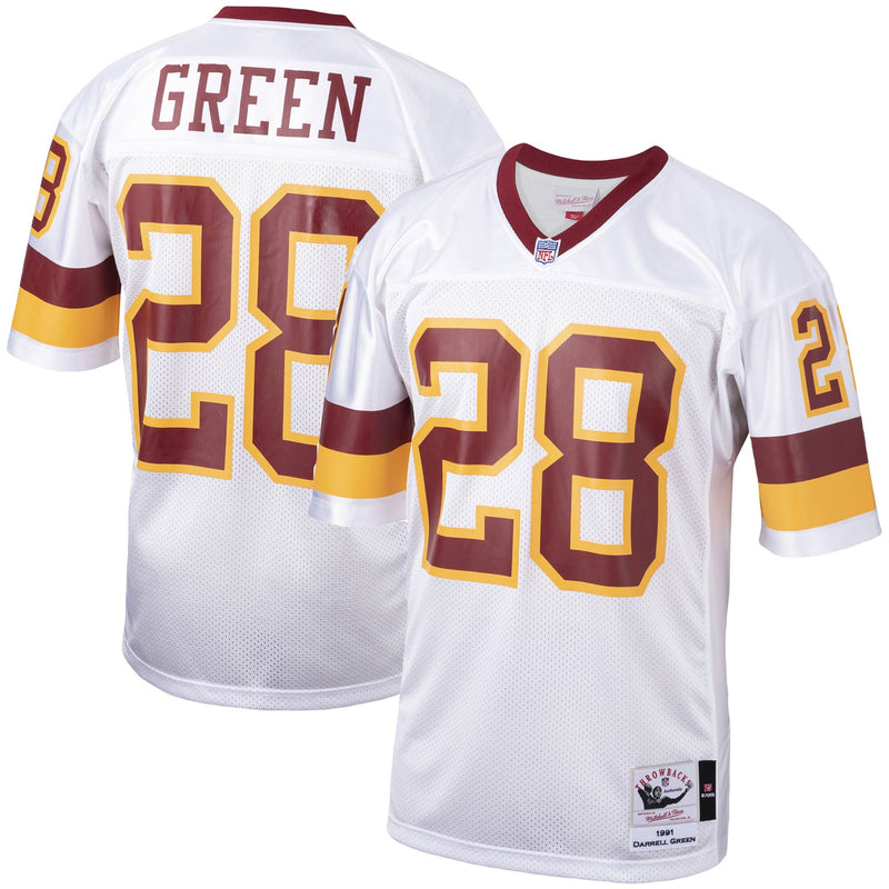Washington Football Team 1991 Darrell Green White Authentic Throwback Retired Player Jersey