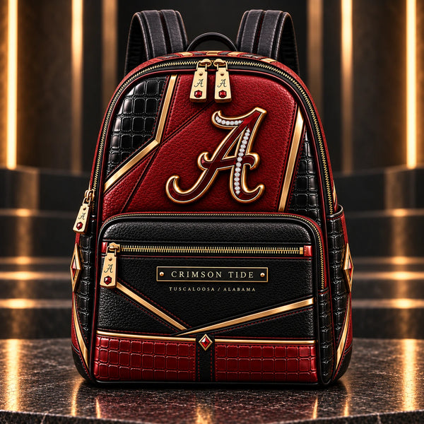 ALA Script Mark - Crimson, Black and Gold Backpack - main