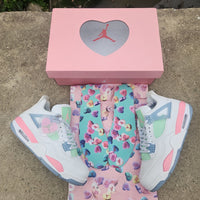 Mid Top Sneakers, Pink Colorway, Valentine Design, Lace Up Design, Casual Gift for Sneaker Fans