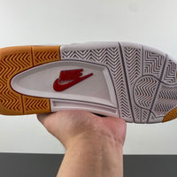 Retro Low Top Sneakers, White Red Gray Colorway, Suede Footwear, Lace Up Design, Casual Gift for Sneaker Fans