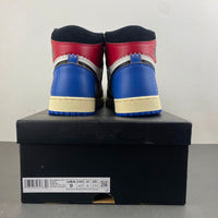 High Top Sneakers, Blue White Black Colorway, Lace Up Design, Casual Gift for Sneaker Fans