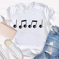 Festive Music Lover Holiday T-Shirt, Musical Note Snowman Christmas Shirt, Winter Snowman Melody Tee, Xmas Band Choir Teacher Present