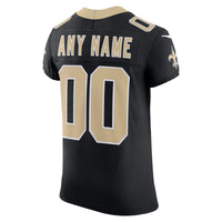 New Orleans Saints Black Elite Custom Jersey
