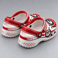 UGA in Red and White - A Clog Study in Collegiate Identity