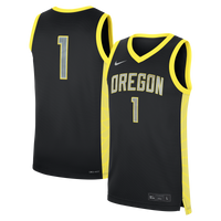 Black Oregon Ducks #1 Alternate Replica Basketball Jersey
