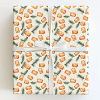 Humorous Foodie Holiday Gift Wrap, Tater Tot Christmas Wrapping Paper, Whimsical Potato Pine Wrapping Paper, Secret Santa Xmas Gift Wrap Roll