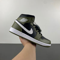 Mid Top Sneakers, Green Black Colorway, Lace Up Design, Casual Gift for Sneaker Fans